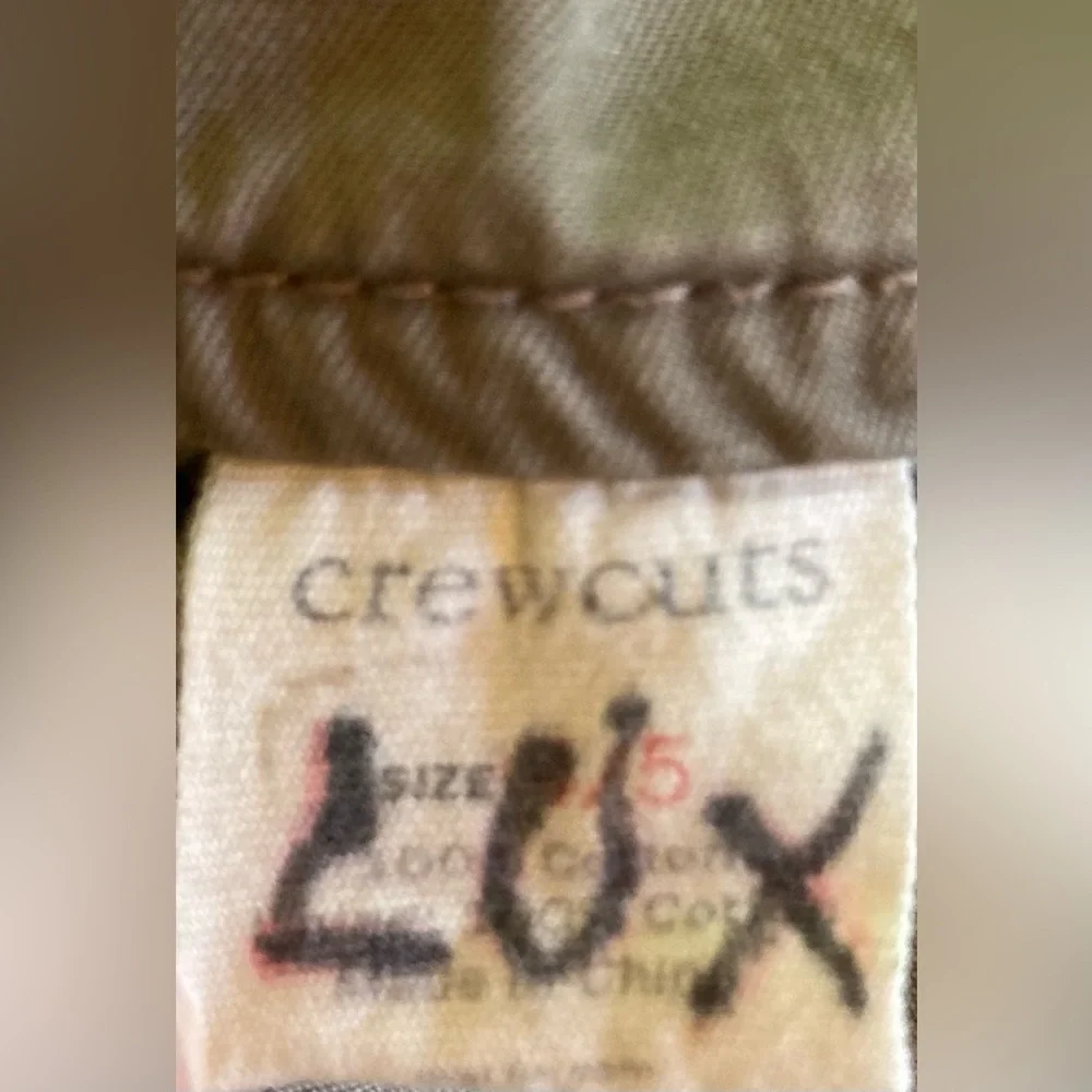 Crewcuts 🟣 Size 4 / 5 Military Style Jacket with Hidden Hood
